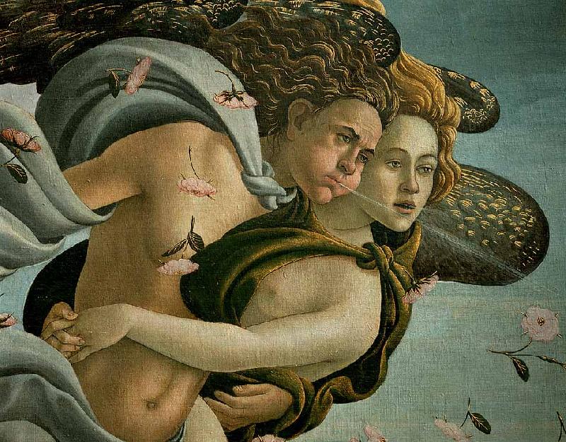 BOTTICELLI, Sandro The Birth of Venus (detail) dsfds oil painting picture